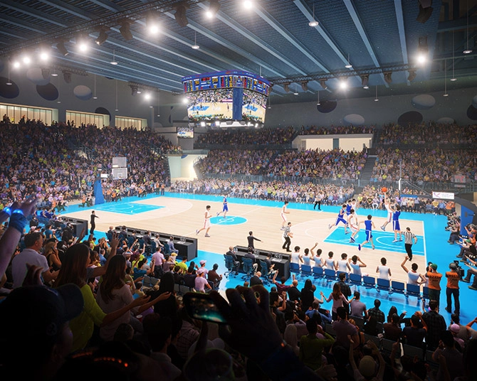 前锋连续三轮破门，全场观众沸腾